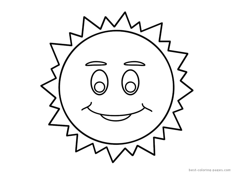 Sun Coloring Pages For Kids
 Sun Drawing For Kids ClipArt Best
