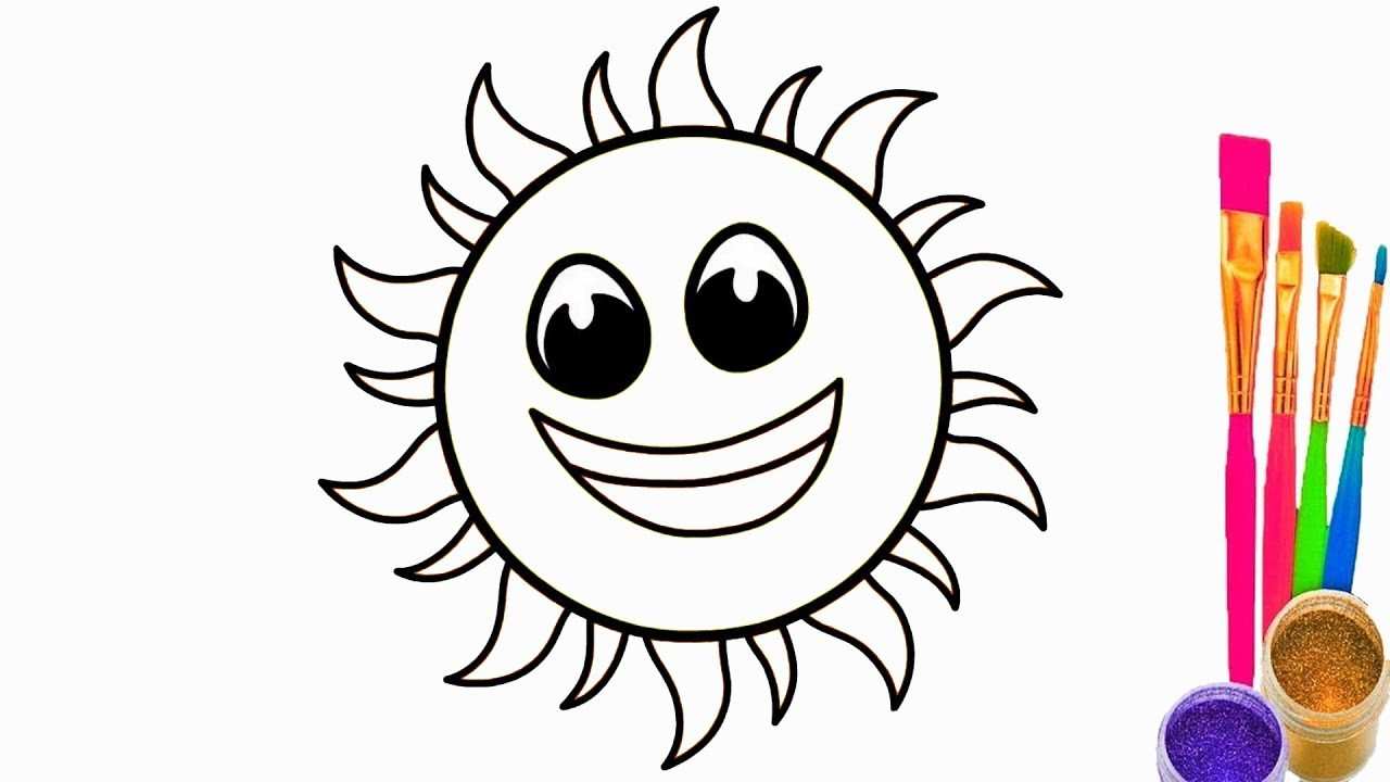 Sun Coloring Pages For Kids
 How to Draw The Sun for Kids Coloring Pages