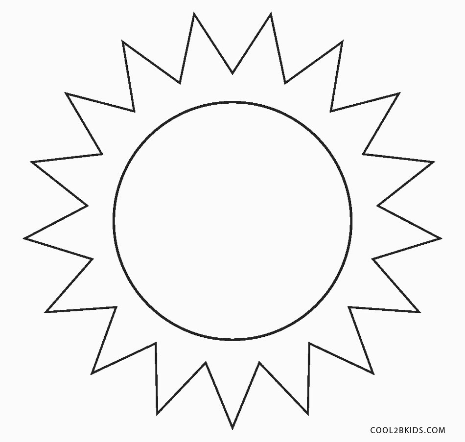 Sun Coloring Pages For Kids
 Free Printable Sun Coloring Pages For Kids