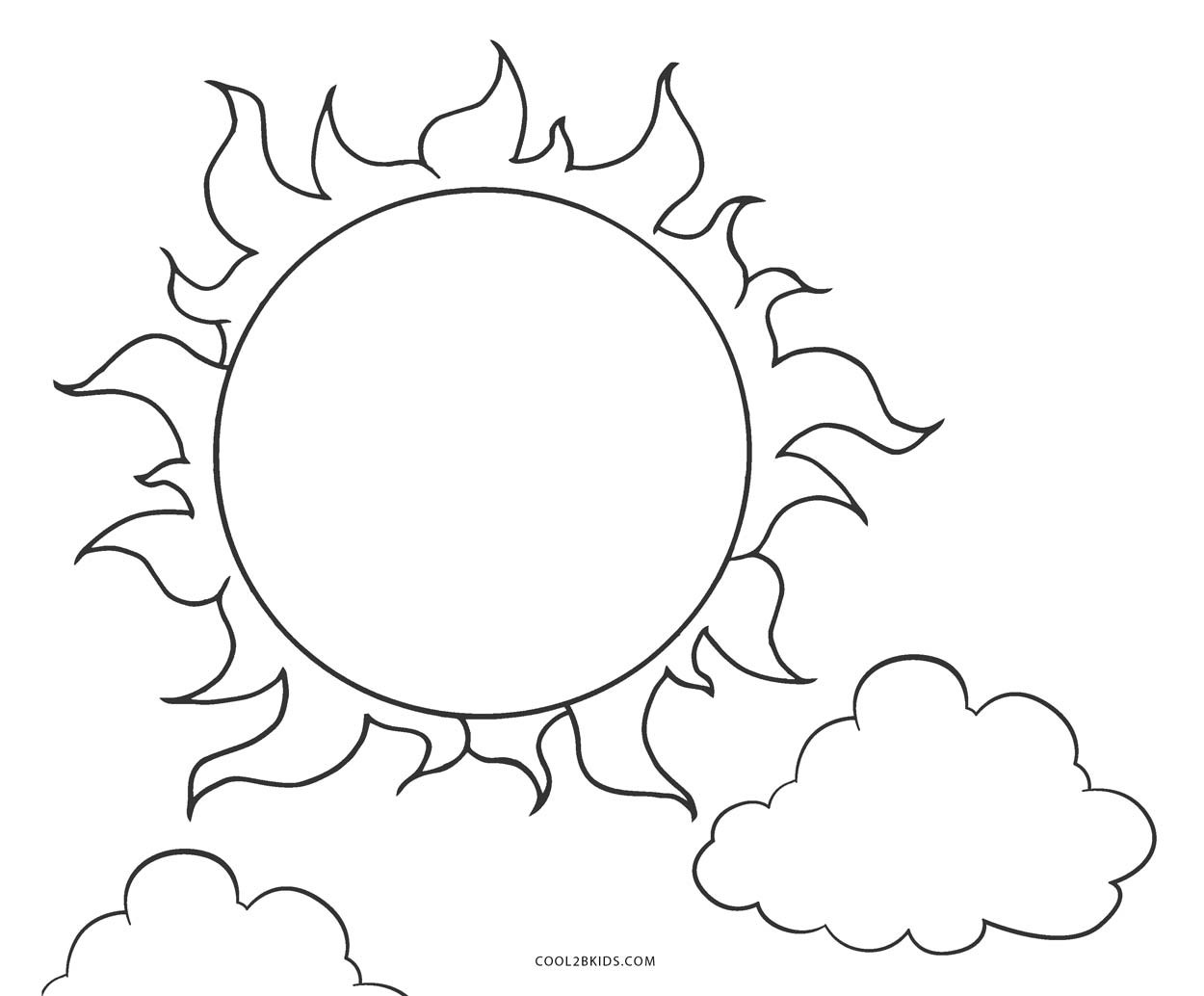 Sun Coloring Pages For Kids
 Free Printable Sun Coloring Pages For Kids