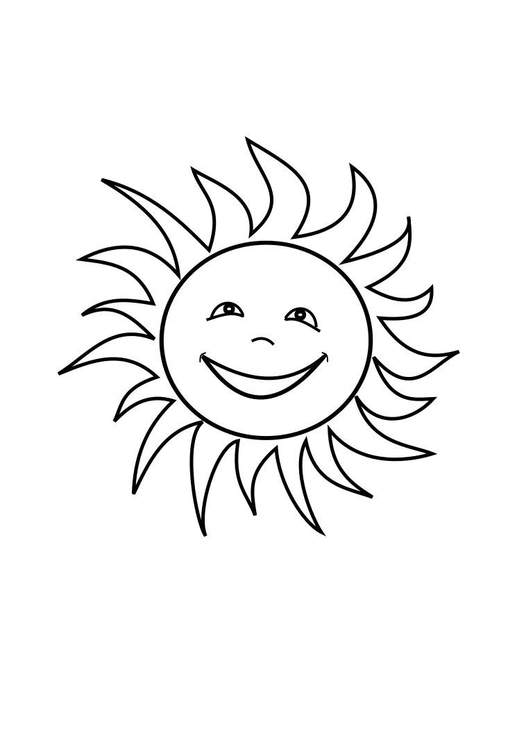 Sun Coloring Pages For Kids
 Free Printable Sun Coloring Pages for Kids