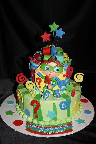 Super Why Birthday Cake
 Super Why cake cakes Pinterest
