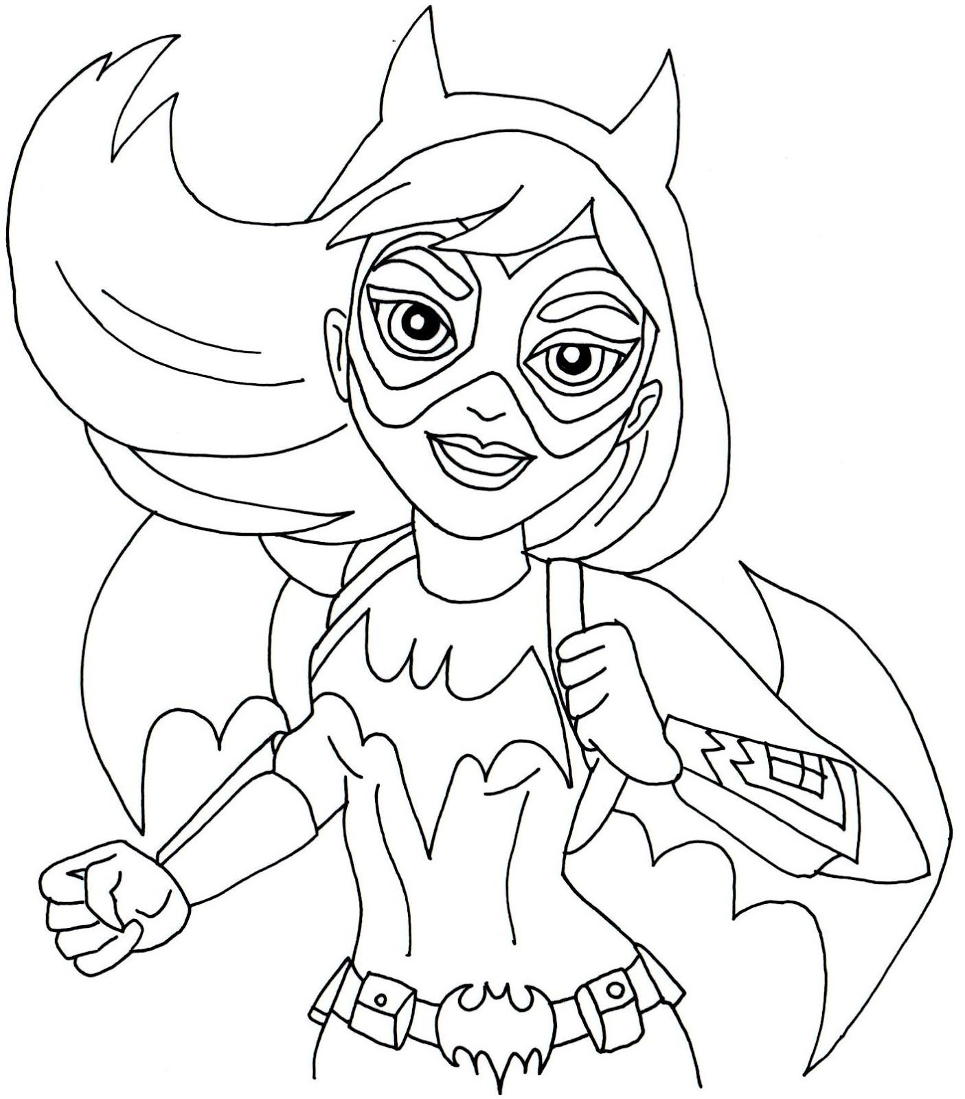 Superhero Girls Coloring Pages
 Free Printable Super Hero High Coloring Pages Batgirl