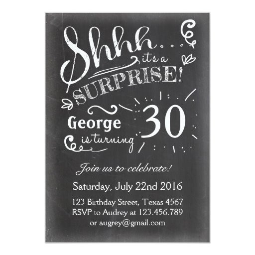 25 Of the Best Ideas for Surprise Birthday Invitation - Home, Family