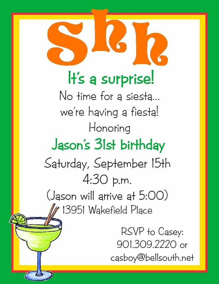 Surprise Birthday Invitation Wording
 172 best Party Invitation Wording images on Pinterest