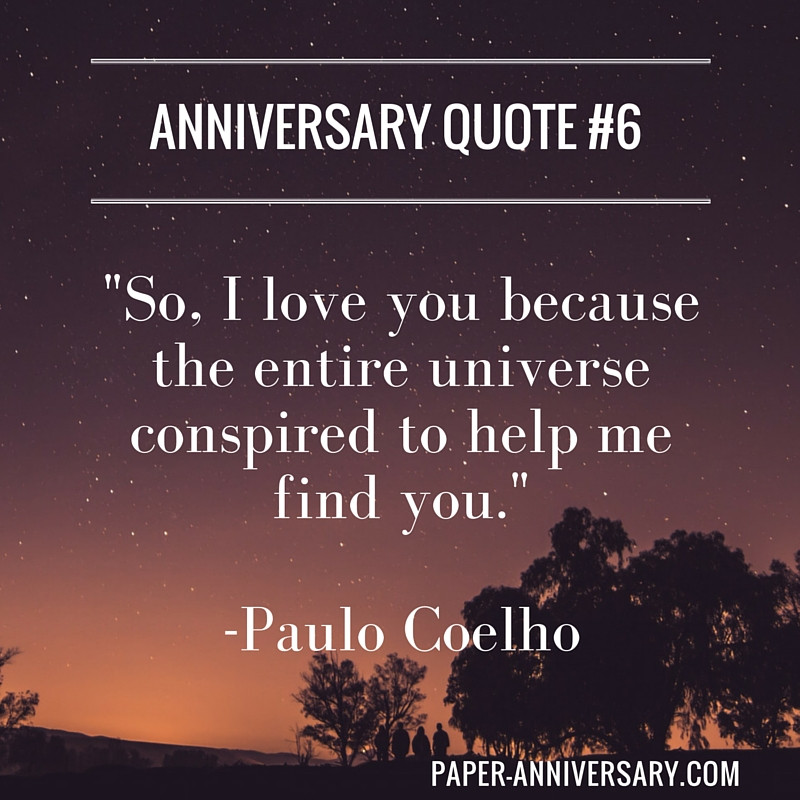 Sweet Anniversary Quotes
 20 Perfect Anniversary Quotes for Him Paper Anniversary