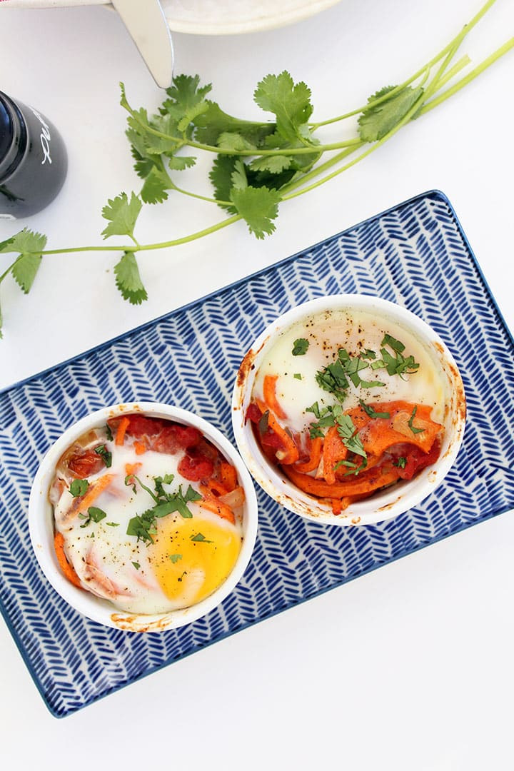 Sweet Potato In Spanish
 Baked Spanish Eggs and Sweet Potato Noodle Bowls