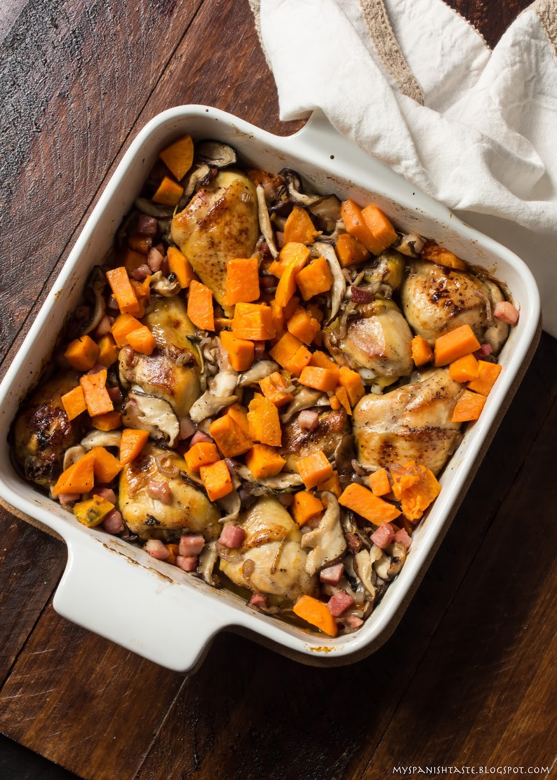 Sweet Potato In Spanish
 My Spanish Taste Roasted chicken with sweet potatoes and