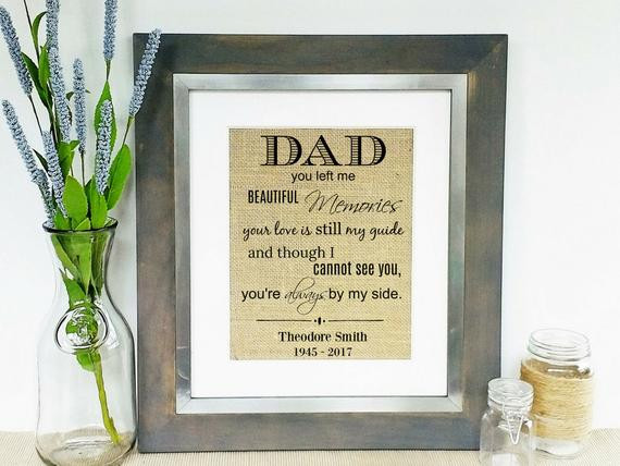 Sympathy Gifts For Loss Of Father For Child
 LOSS OF FATHER In Memory of Dad Sympathy Gifts Death of