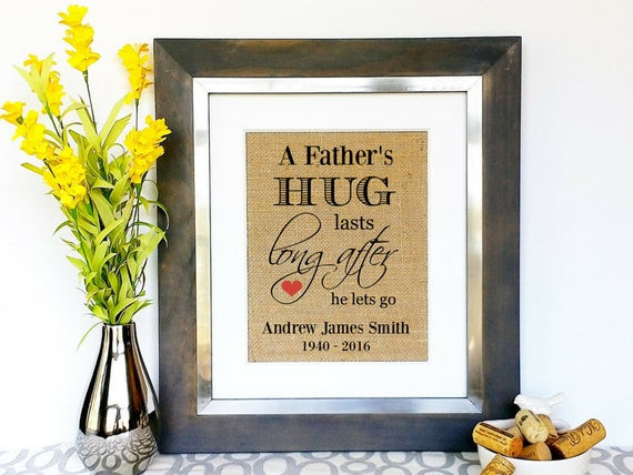 Sympathy Gifts For Loss Of Father For Child
 IN MEMORY of DAD Sympathy Gifts Men Death of Dad Death of