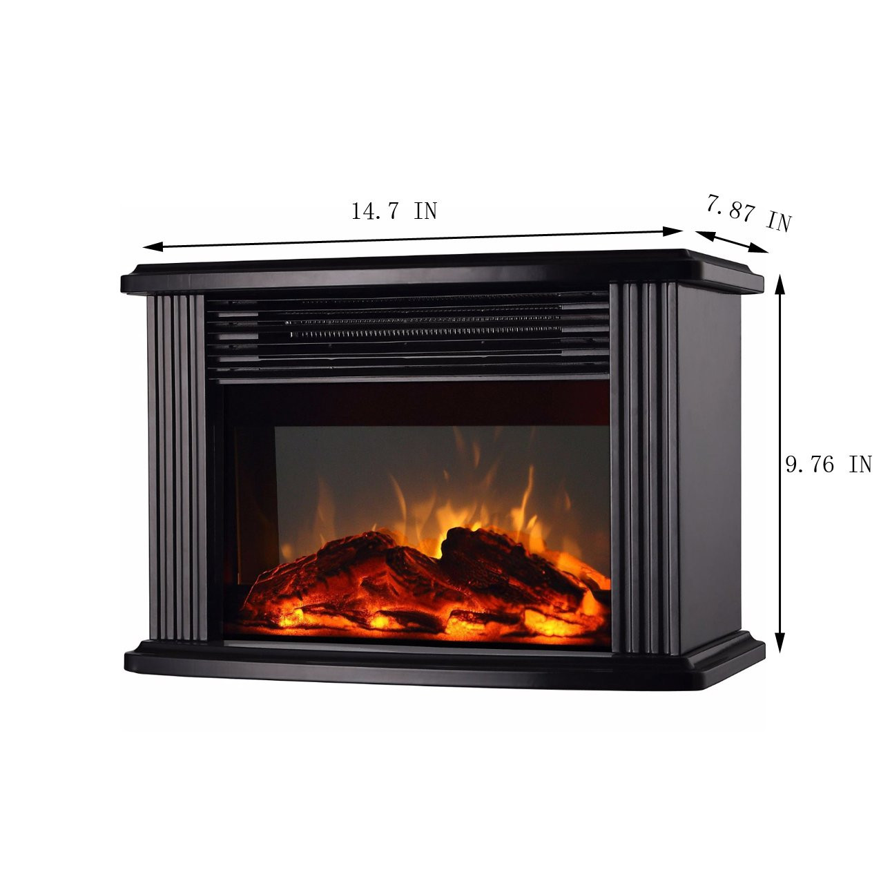 Table Top Electric Fireplace
 DONYER POWER 14" Mini Electric Fireplace Tabletop Portable