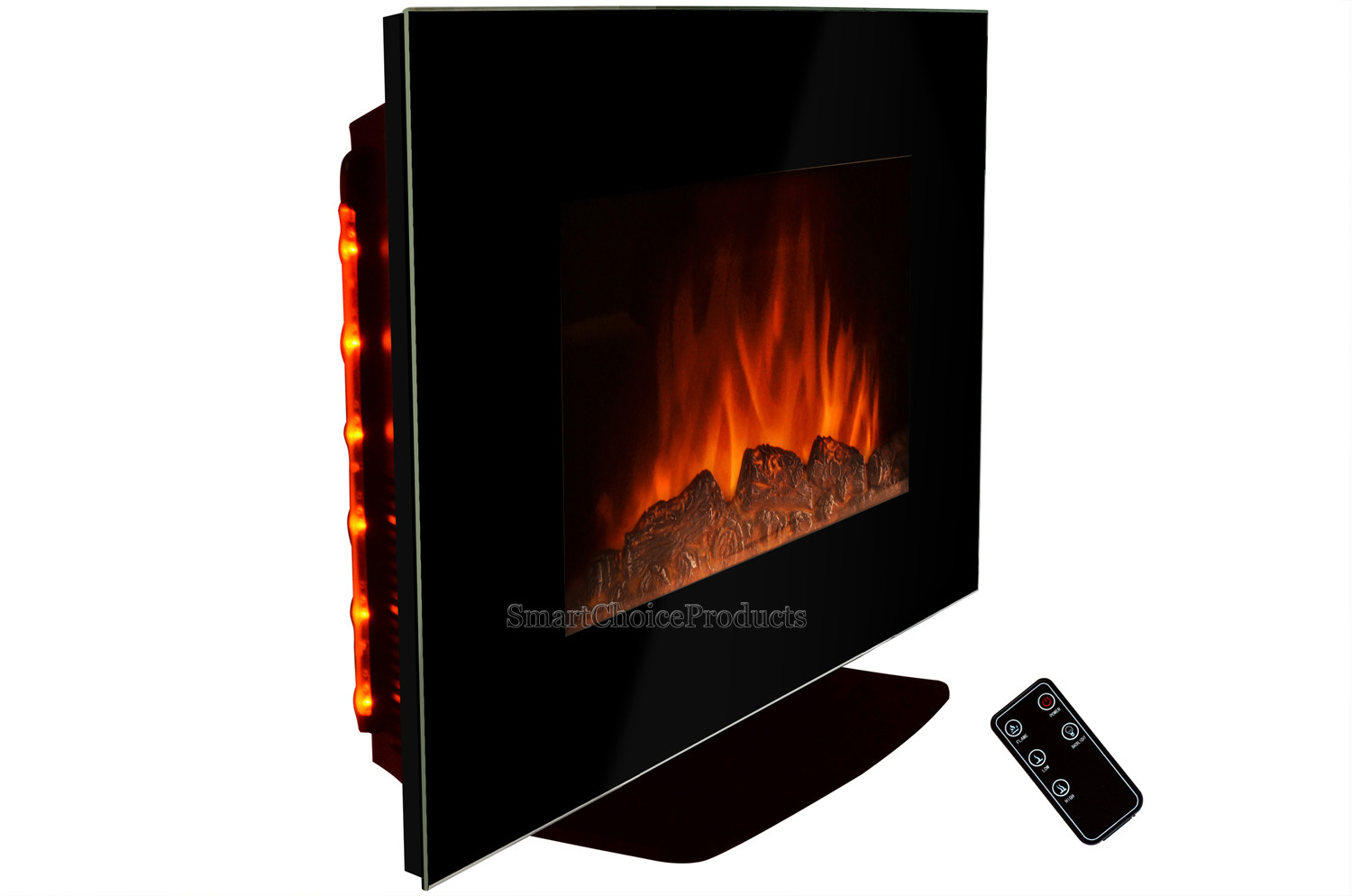 Table Top Electric Fireplace
 36" Tempered Glass Free Standing Tabletop Electric