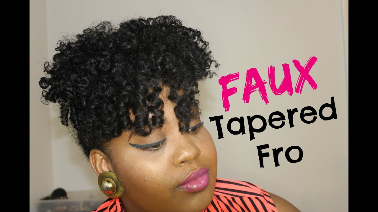 Taper Cut On Natural Hair
 Faux Tapered Cut on Medium Long "Natural Hair" w Original