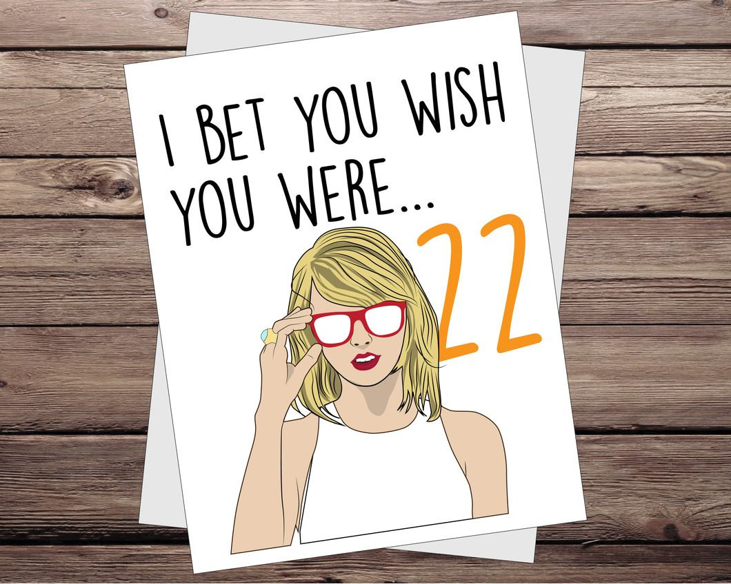 Taylor Swift Birthday Card
 Taylor Swift Birthday Card – thatcoolcard