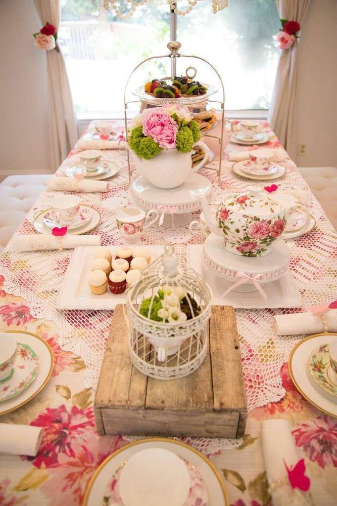 Tea Cup Party Ideas
 What a stunning tea party birthday party See more party