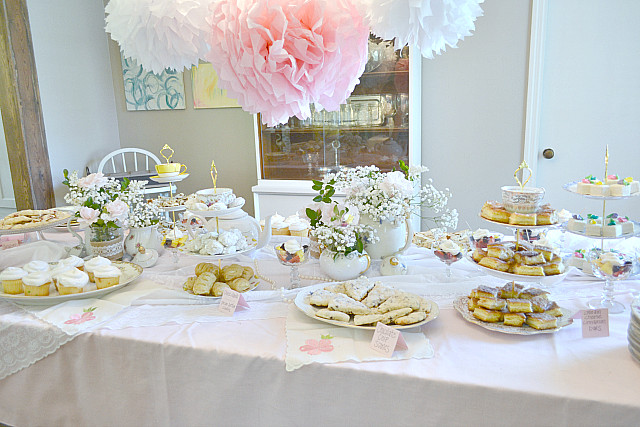 Tea Party Baby Shower
 Fawn Over Baby Southern Chic Tea Party Themed Baby Shower