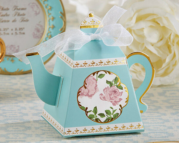 Tea Party Gift Ideas
 24 Blue English Rose Tea Time Teapot Bridal Party Spring