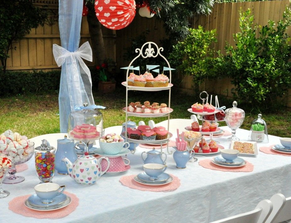 Tea Party Setup Ideas
 loving the colors and table setup for this mother s day