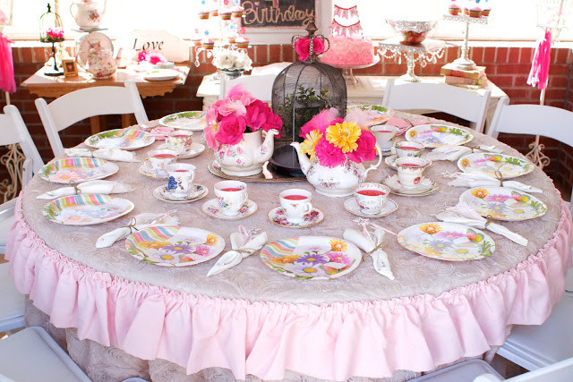 Tea Party Setup Ideas
 Night Owl Corner 40 Birthday Party Themes for Girls