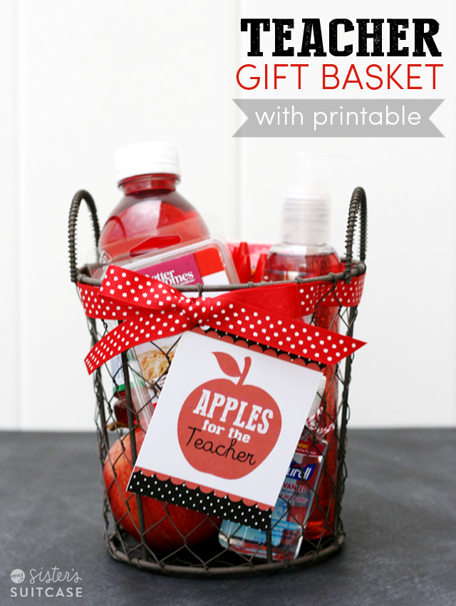 Teacher Gift Basket Ideas
 back to school ideas and printables