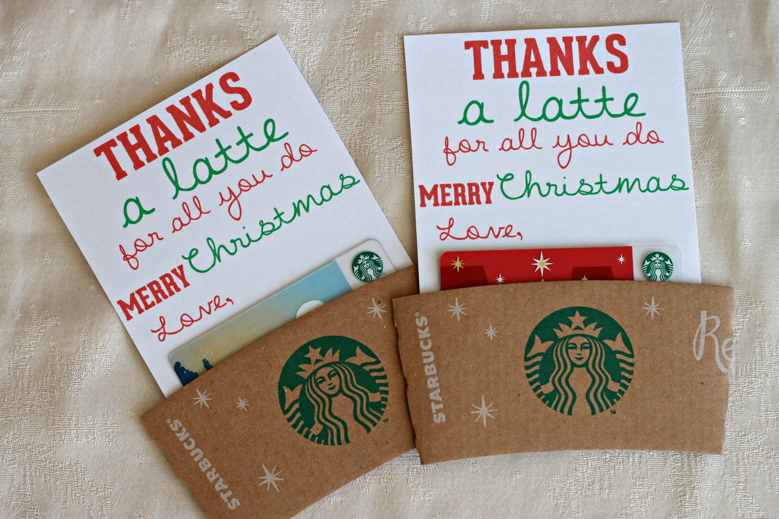 Teachers Christmas Gift Ideas
 Man Starkey thanks a latte