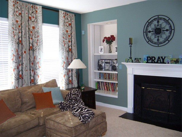 Teal Walls Living Room
 Home Art Designs Inspiring Teal Living Room Ideal Home