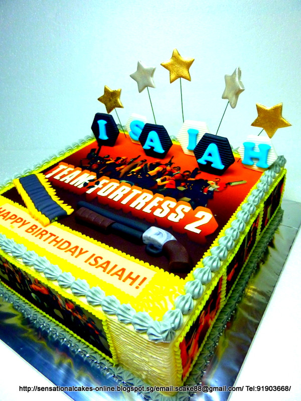 Team Fortress 2 Birthday Party Ideas
 The Sensational Cakes TEAM FORTRESS 2 CAKE SINGAPORE 2D