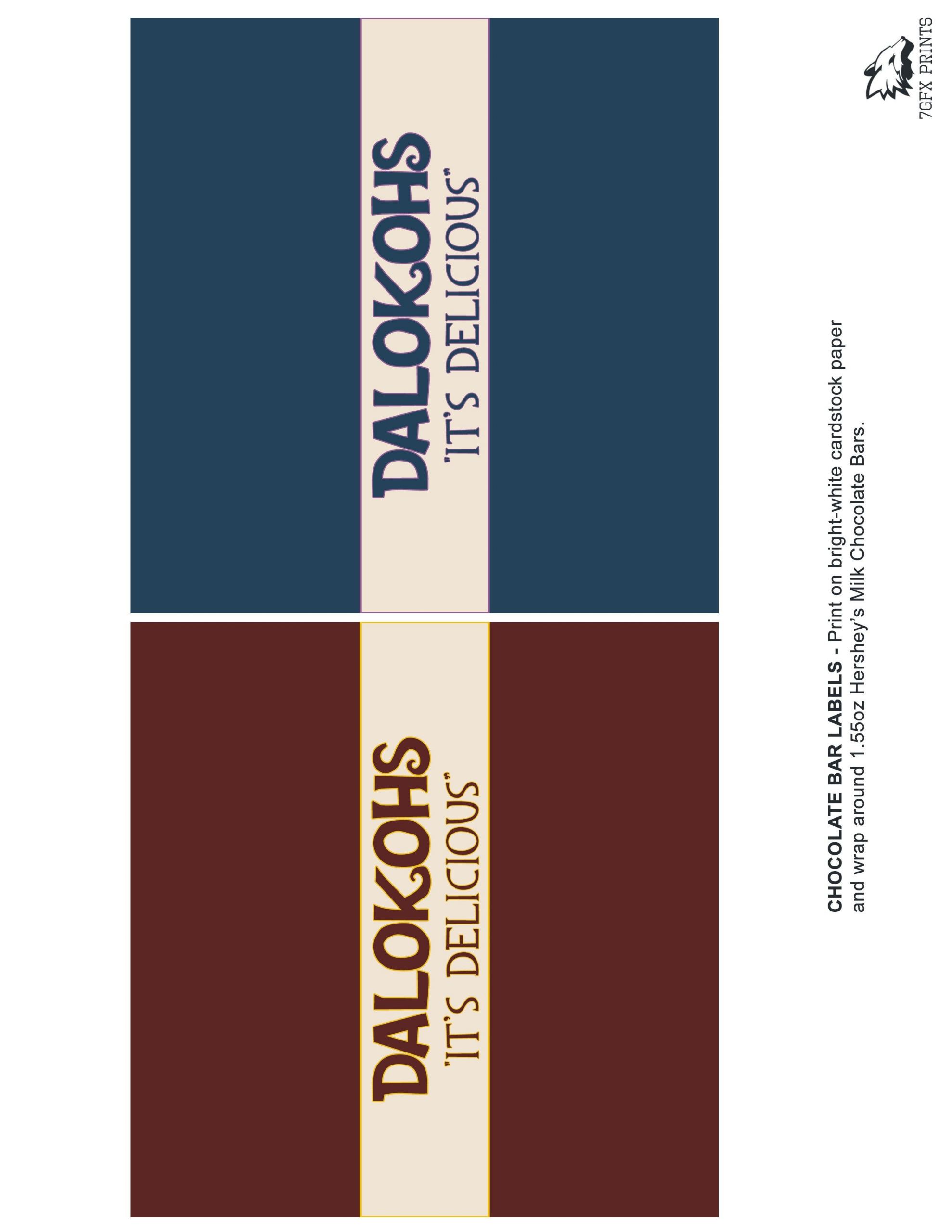 Team Fortress 2 Birthday Party Ideas
 Team Fortress 2 DALOKOHS Chocolate Bar Wrapper by KTL