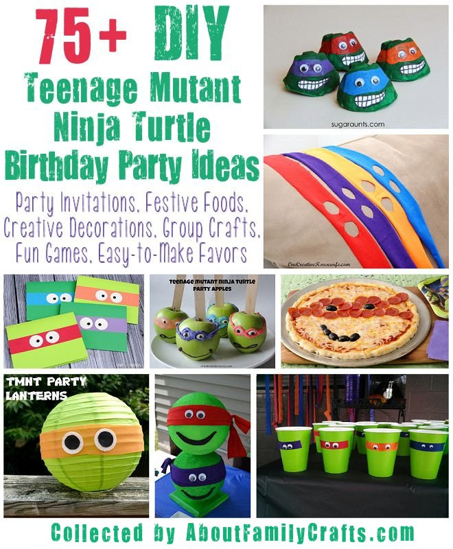 Teenage Mutant Ninja Turtle Birthday Party Ideas
 75 DIY Teenage Mutant Ninja Turtles Birthday Party Ideas