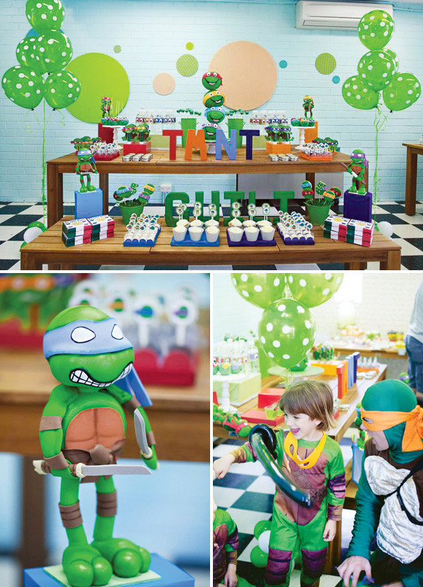 Teenage Mutant Ninja Turtle Birthday Party Ideas
 Bodacious Teenage Mutant Ninja Turtles Birthday Party