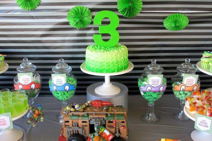 Teenage Mutant Ninja Turtle Birthday Party Ideas
 Kara s Party Ideas Teenage Mutant Ninja Turtles themed