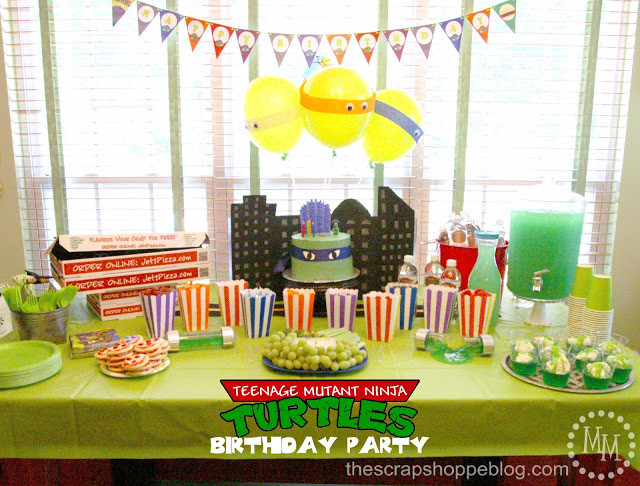 Teenage Mutant Ninja Turtle Birthday Party Ideas
 Southern Blue Celebrations Teenage mutant Ninja Turtle