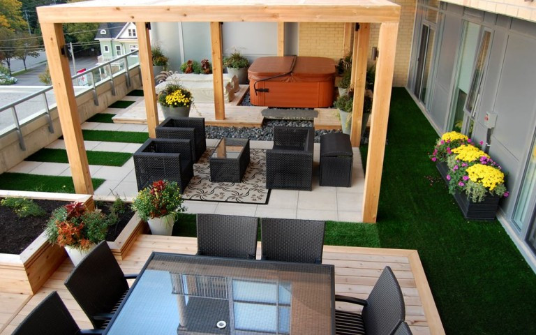 Terrace Landscape Residential
 Rooftop Landscape Design Waterloo