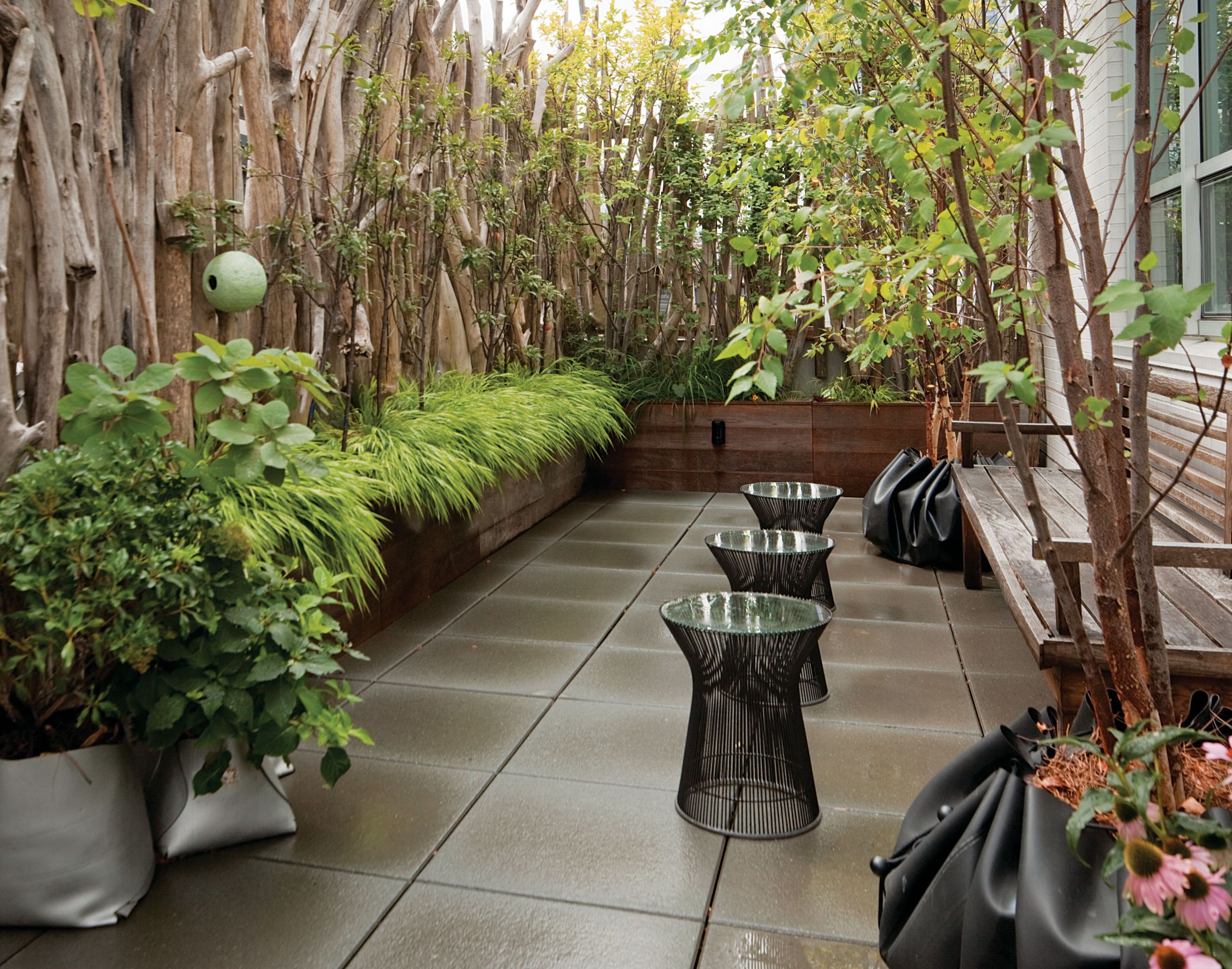 Terrace Landscape With Trees
 New Book Highlights Amazing Manhattan Rooftop Terraces and