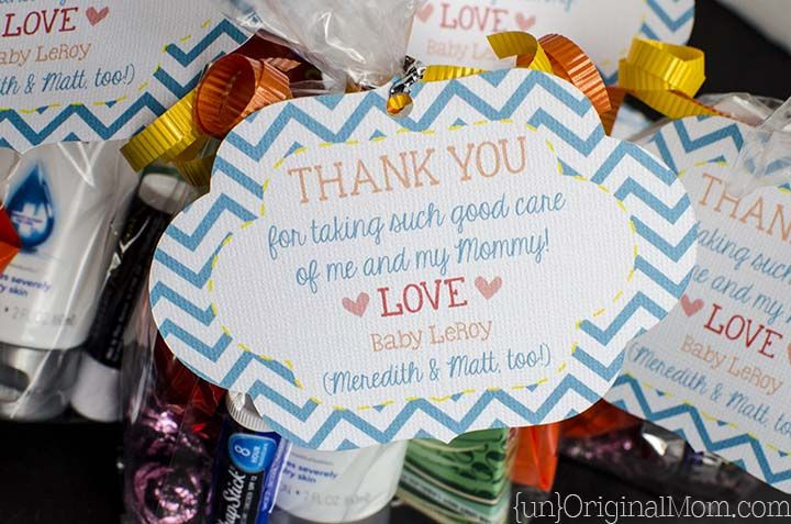 Thank You Delivery Gift Ideas
 Labor and Delivery Nurse Thank You Bags