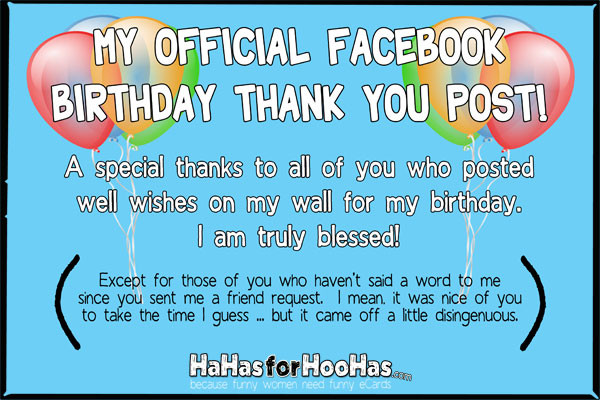Thank You For All The Birthday Wishes Facebook
 Thank You Birthday Quotes QuotesGram
