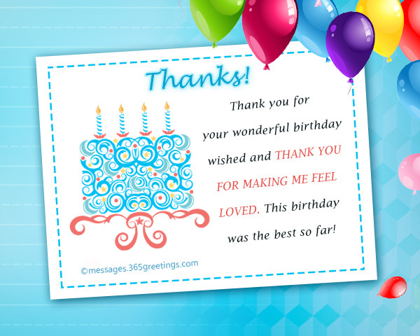 Thank You For All The Birthday Wishes Facebook
 Thank You Message For Birthday Wishes