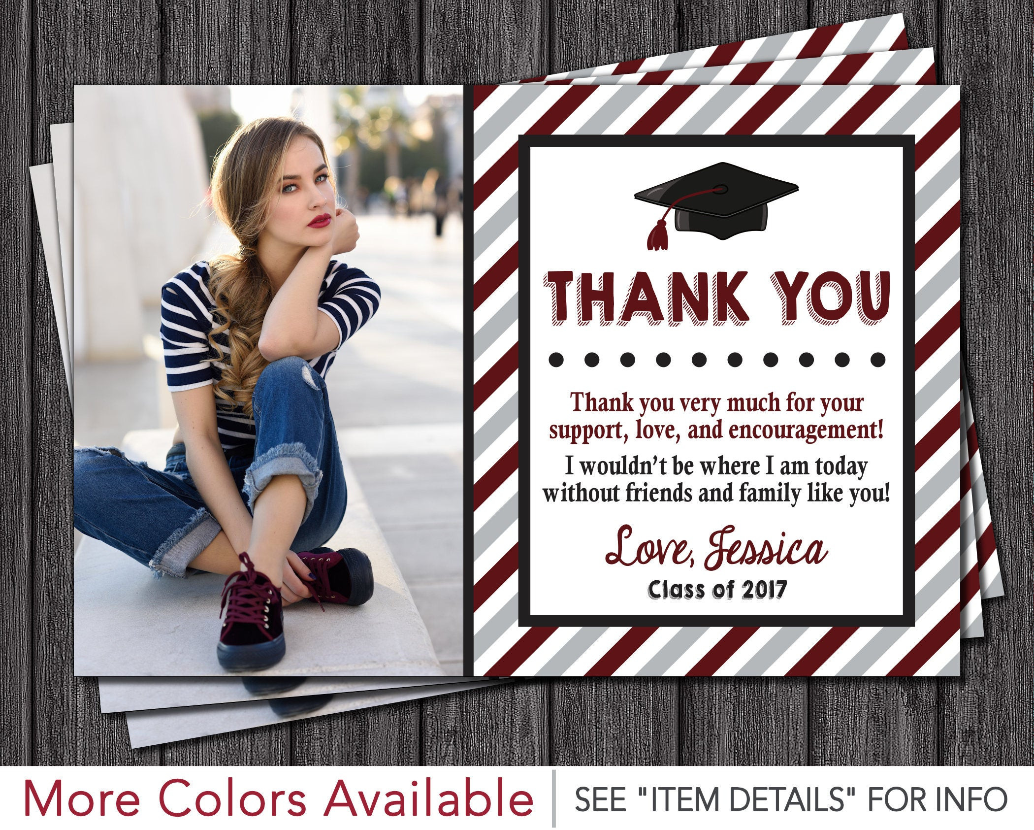 Thank You Gift Ideas For Graduation Party
 Graduation Thank You Card Graduation Party Thank You Card