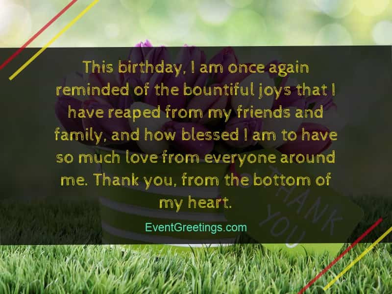 Thank You Quotes For Birthday Wishes
 40 Best Thank You Messages for Birthday Wishes Quotes