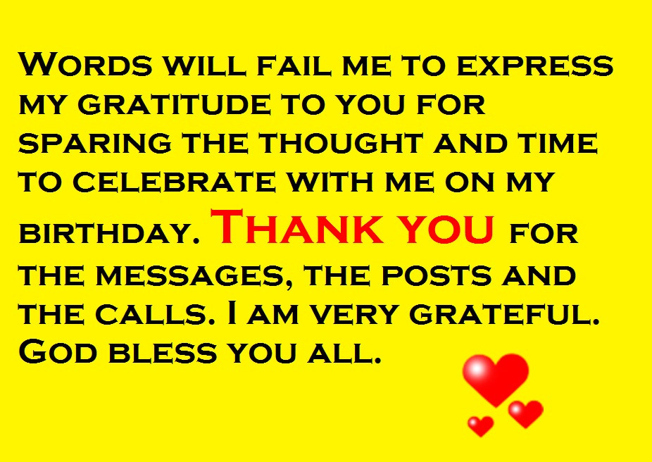 Thanks For The Birthday Wishes Quotes
 Thanks for the Birthday Wishes Notes and Quotes