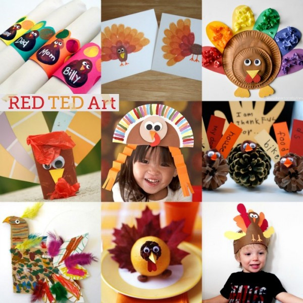 Thanksgiving Art Projects For Toddlers
 20 Turkey Crafts for Thanksgiving Red Ted Art s Blog