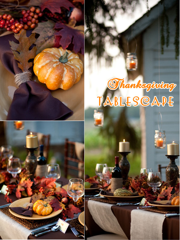 Thanksgiving Dinner Party Decorating Ideas
 Thanksgiving Tablescape Ideas