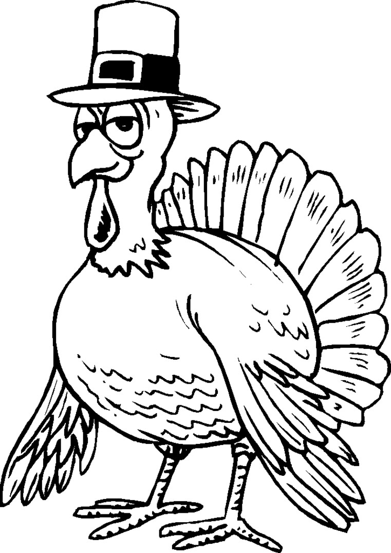 Thanksgiving Kids Coloring Pages
 Thanksgiving Turkey Coloring Pages