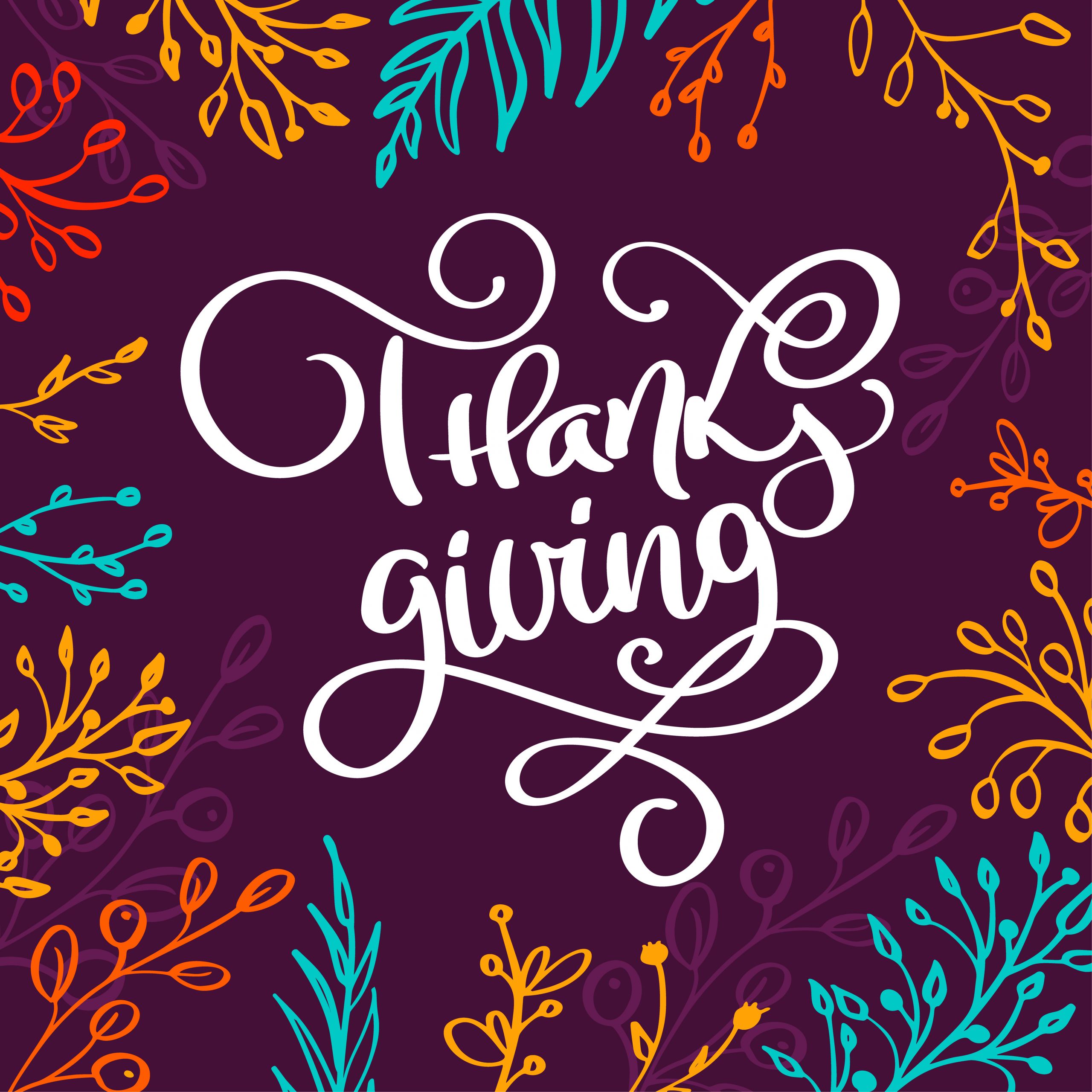 Thanksgiving Quotes Calligraphy
 Happy Thanksgiving Hand written calligraphy lettering text