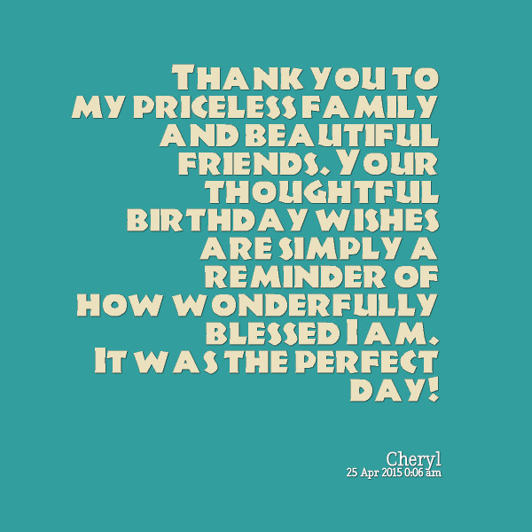 Thanksgiving Quotes For Birthday Wishes
 Birthday Thank You Friends Quotes QuotesGram