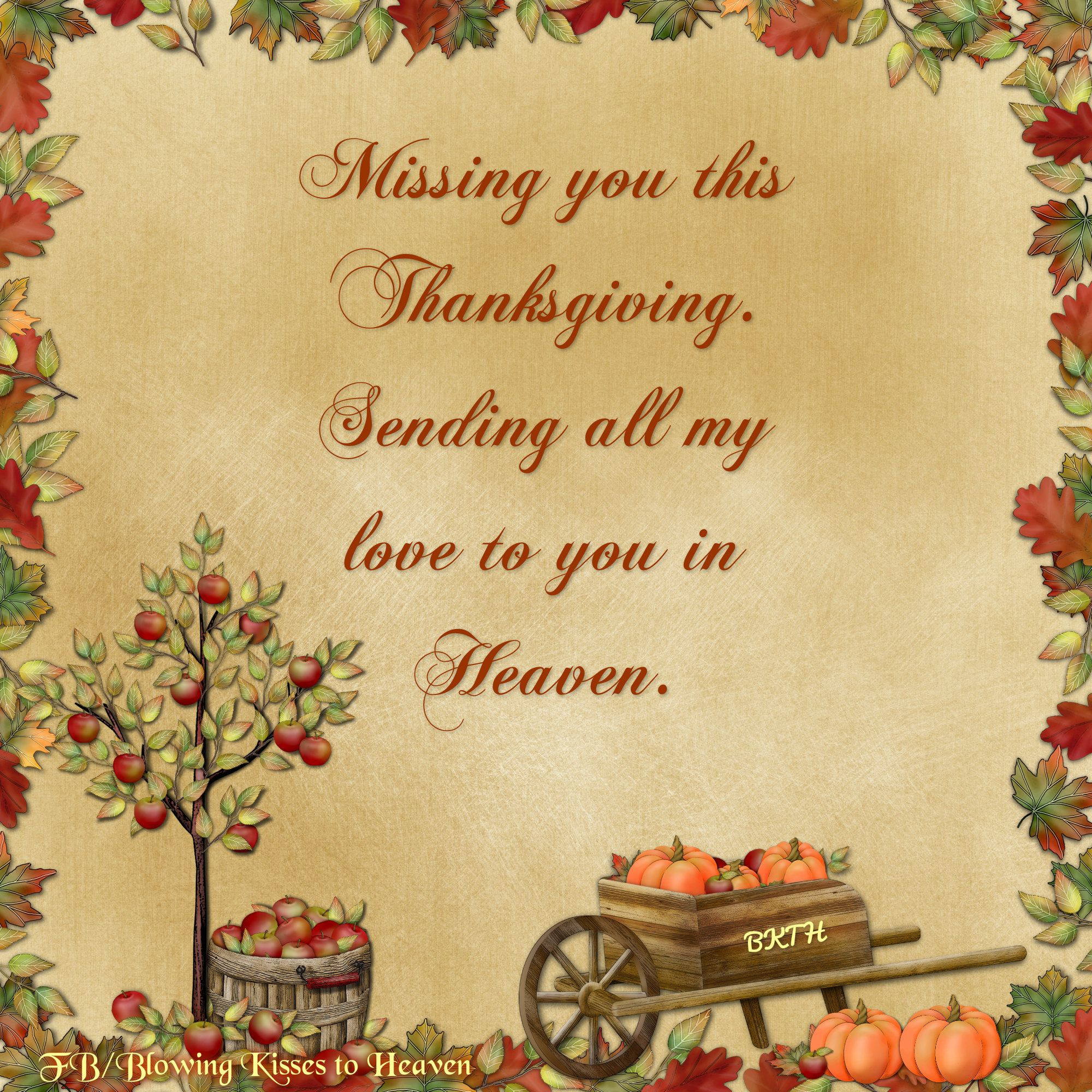 Thanksgiving Quotes For Parents
 Missing you this Thanksgiving