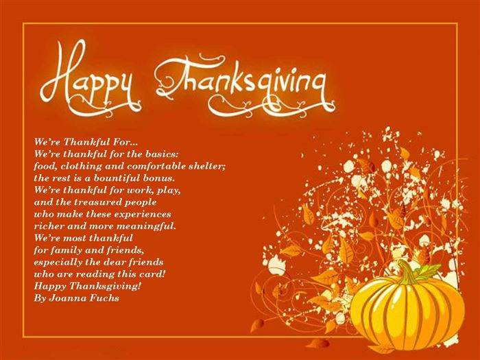 Thanksgiving Quotes For Work
 Top 10 Best Thanksgiving Poems 2015