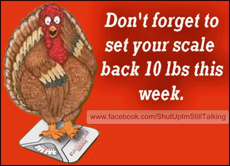 Thanksgiving Quotes Hilarious
 Don t For To Set Your Scales Back Thanksgiving