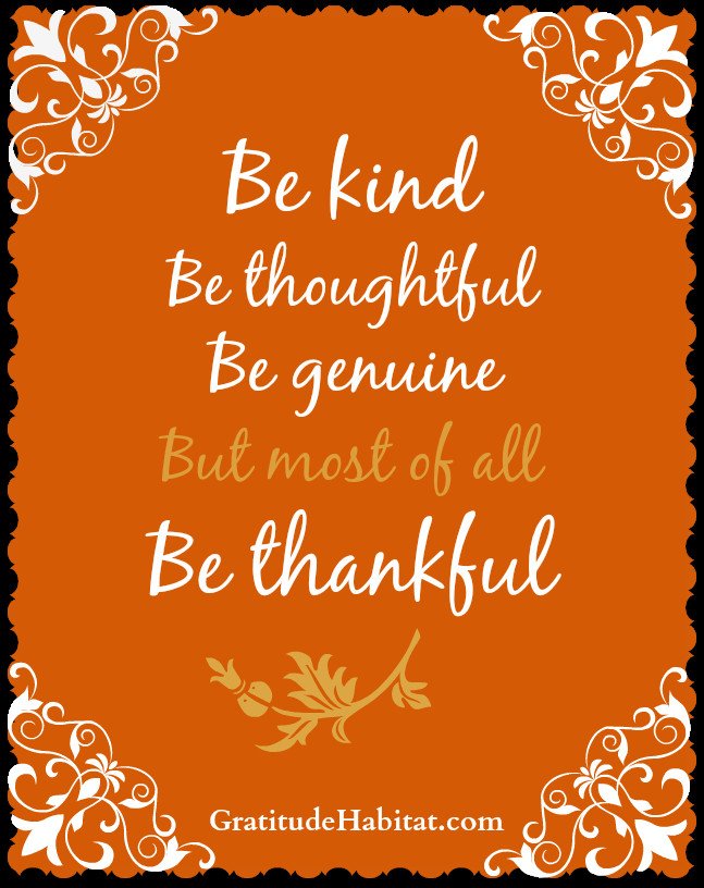 Thanksgiving Quotes Short
 Gratitude Habitat