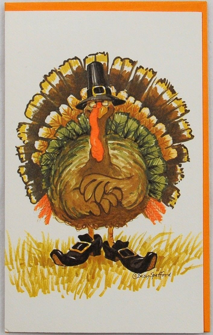 Thanksgiving Quotes Vintage
 RARE 1980 Suzy’s Zoo Thanksgiving Greeting Card